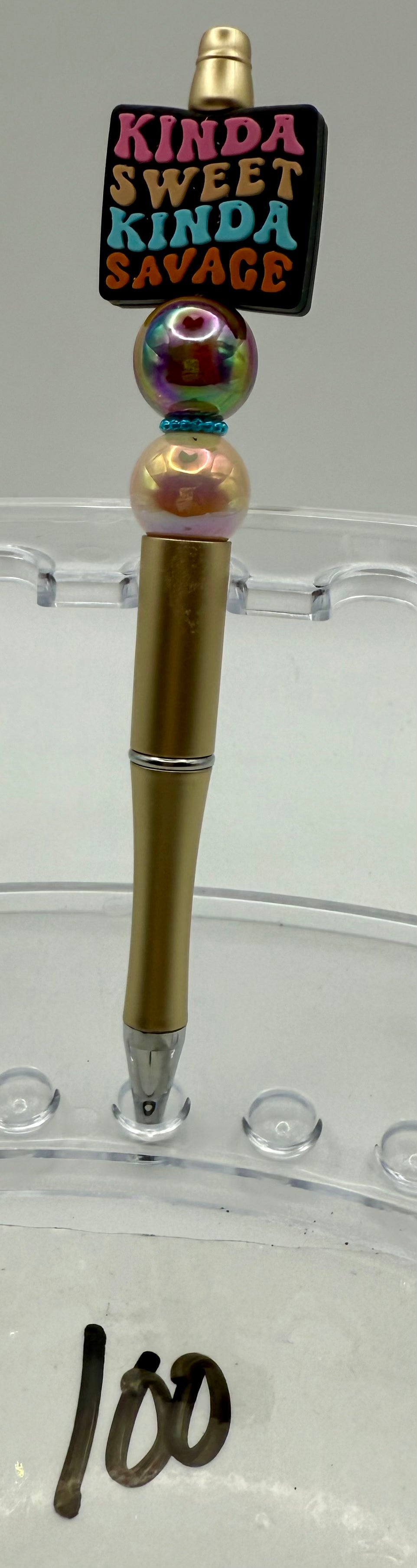Basic Custom Beaded Pen - 100