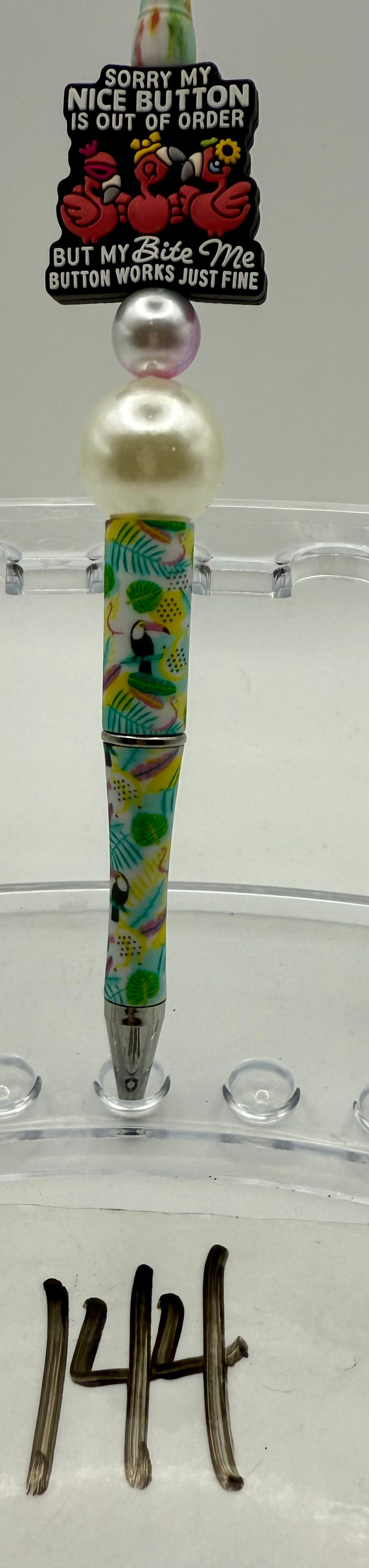 Basic Custom Beaded Pen - 144