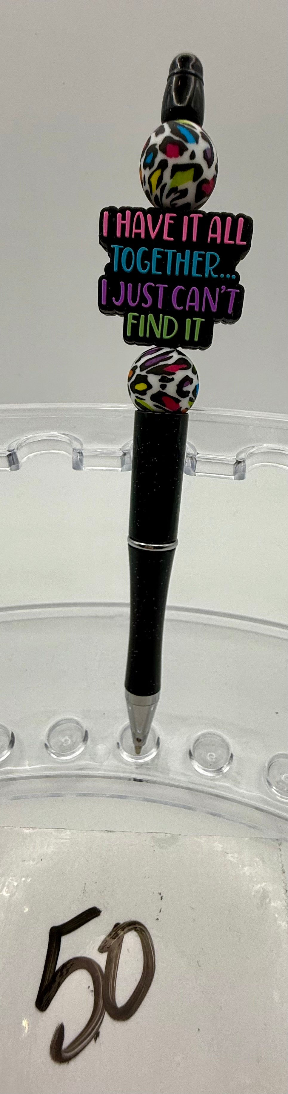 Elevated Custom Beaded Pen - 50