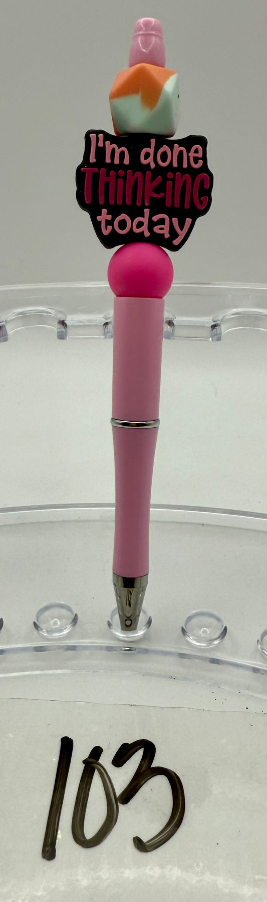 Basic Custom Beaded Pen - 103