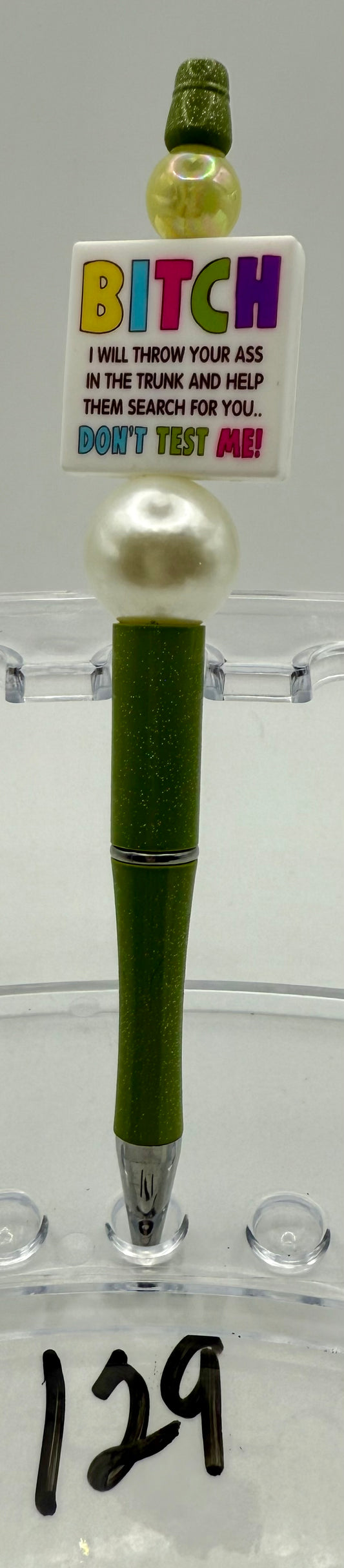 Basic Custom Beaded Pen - 129