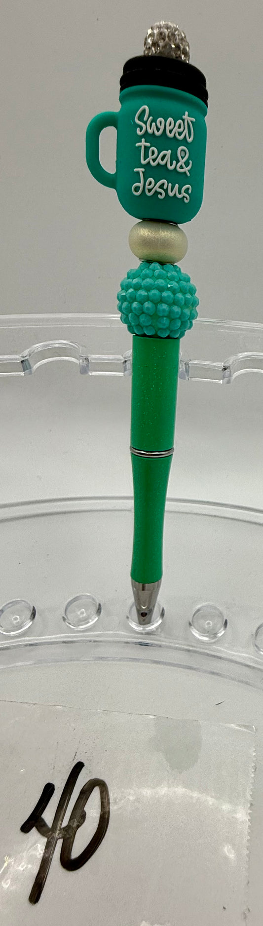 Basic Custom Beaded Pen - 40