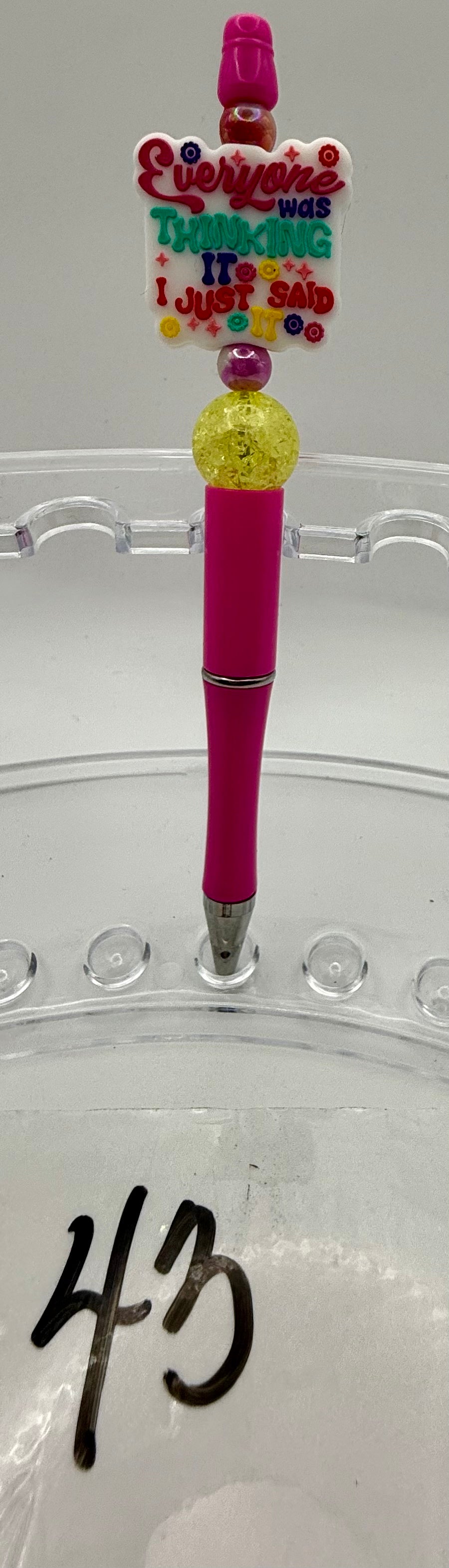 Basic Custom Beaded Pen - 43