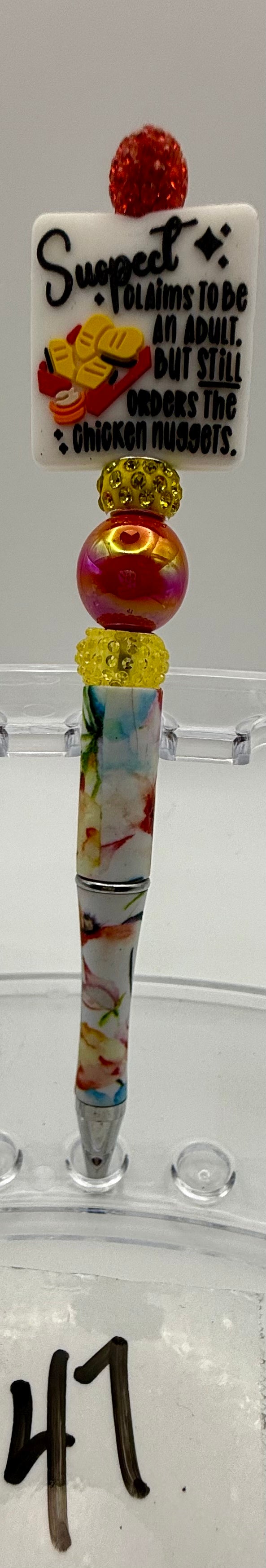 Basic Custom Beaded Pen - 47