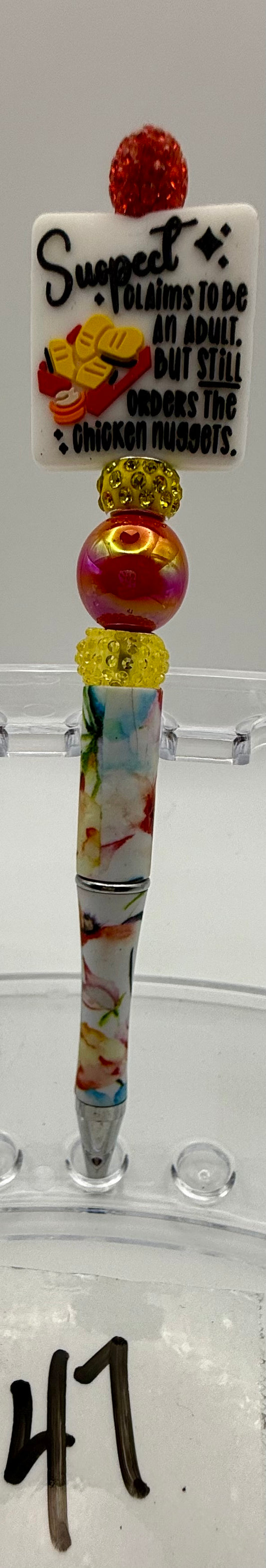Basic Custom Beaded Pen - 47