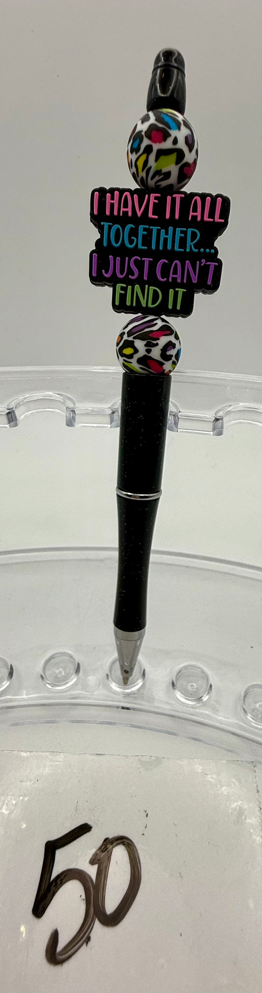 Elevated Custom Beaded Pen - 50