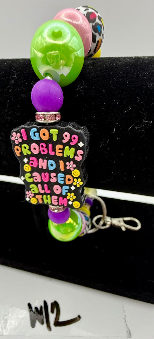 Custom Wristlet Keychain - W12
